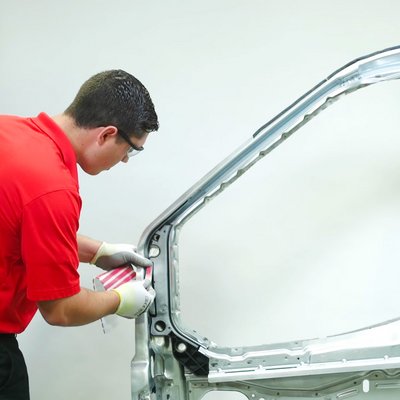 Demonstration of Bonding a Door Bracket Using L&L Bond Gap Jumping Adhesive