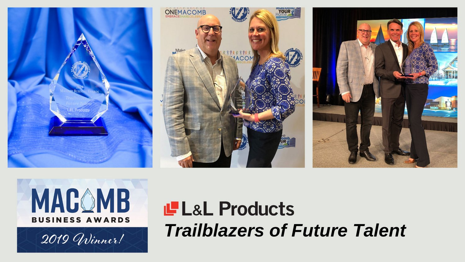Produkty L&L získaly cenu Macomb Business Award pro průkopníky budoucích talentů