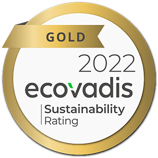 Lauréat de la note d'or EcoVadis pour la durabilité