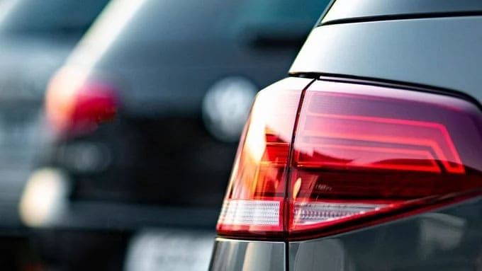 A car taillight A car taillight