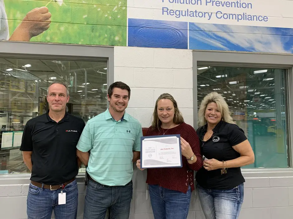 L&L Products North America Awarded Nissan Quality Master Award