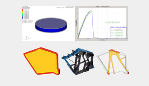 various CAD models and graphs